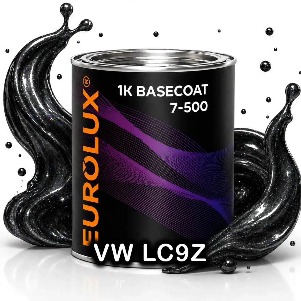Автобоя база Eurolux 1K Basecoat VW LC9Z Black Magic Pearl Metallic 1л.