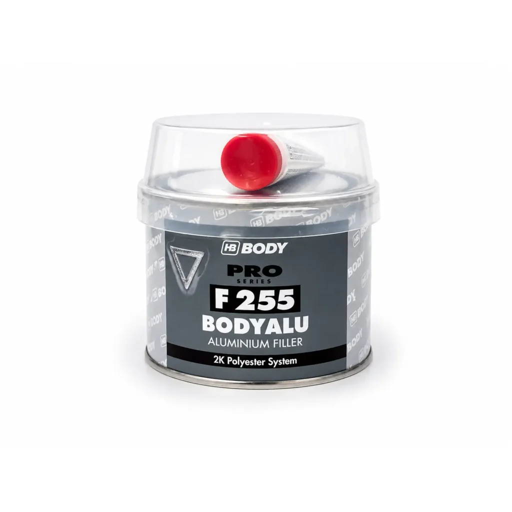 Кит с алуминий HB Body F255 BodyAlu – 2K високоустойчив кит за метал и дебели слоеве 250гр.