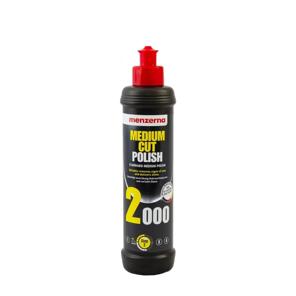 Menzerna Medium Cut Polish 2000 – средно абразивна полираща паста за баланс между корекция и гланц 250мл.