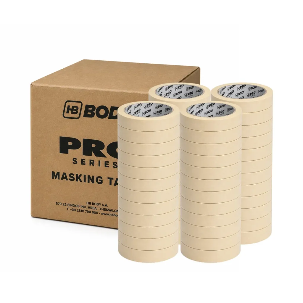 Маскиращо тиксо HB BODY PRO 80°C светло 19 мм x 50 yds (45м.)– кашон 48 бр.