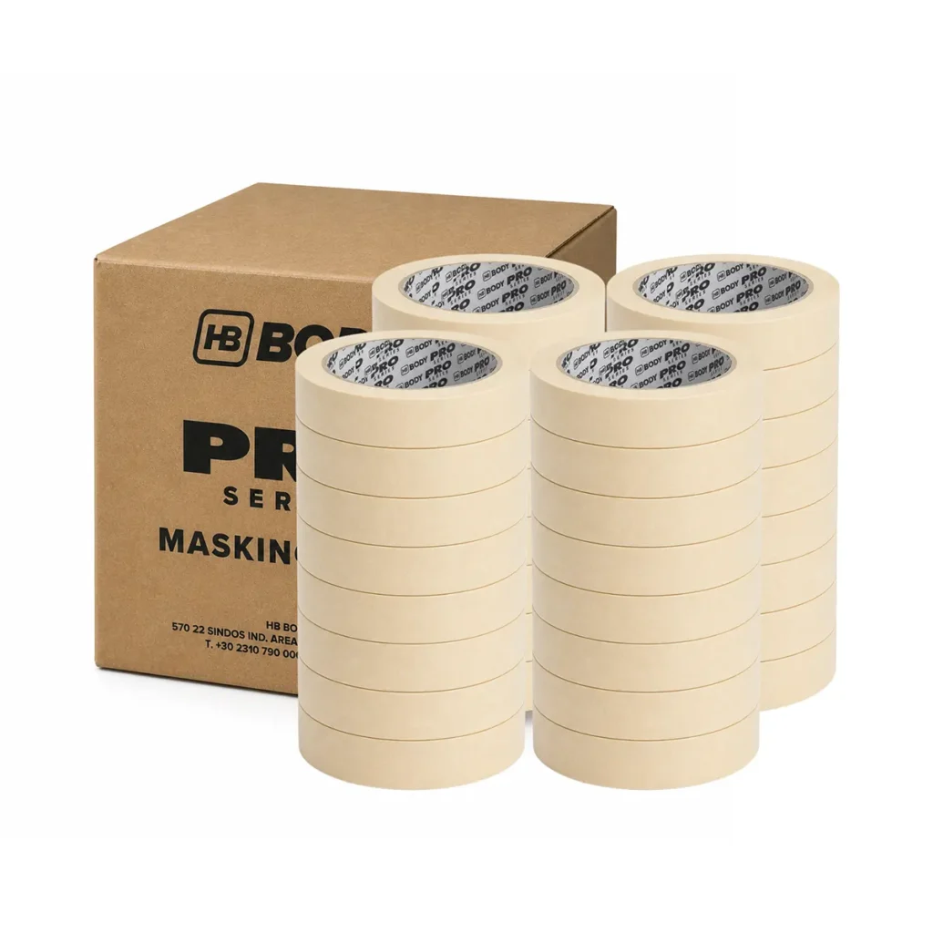 Маскиращо тиксо HB BODY PRO 80°C светло 25 мм x 50 yds (45м.)– кашон 36 бр.