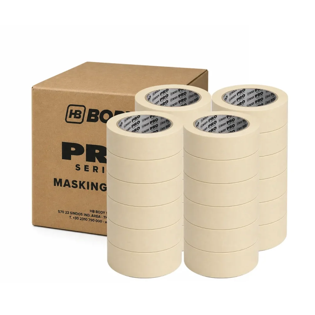 Маскиращо тиксо HB BODY PRO 80°C светло 38 мм x 50 yds (45м.)– кашон 24 бр.