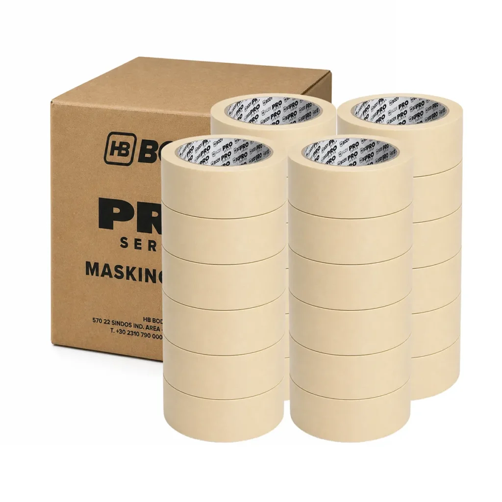 Маскиращо тиксо HB BODY PRO 80°C светло 50 мм x 50 yds (45м.)– кашон 24 бр.