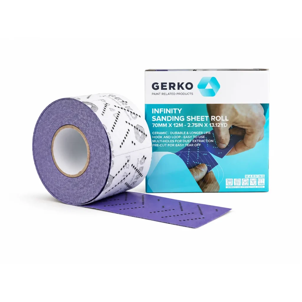 Шкурка за ренде Gerko Infinity 70 мм x 12 м, велкро ролка в кутия