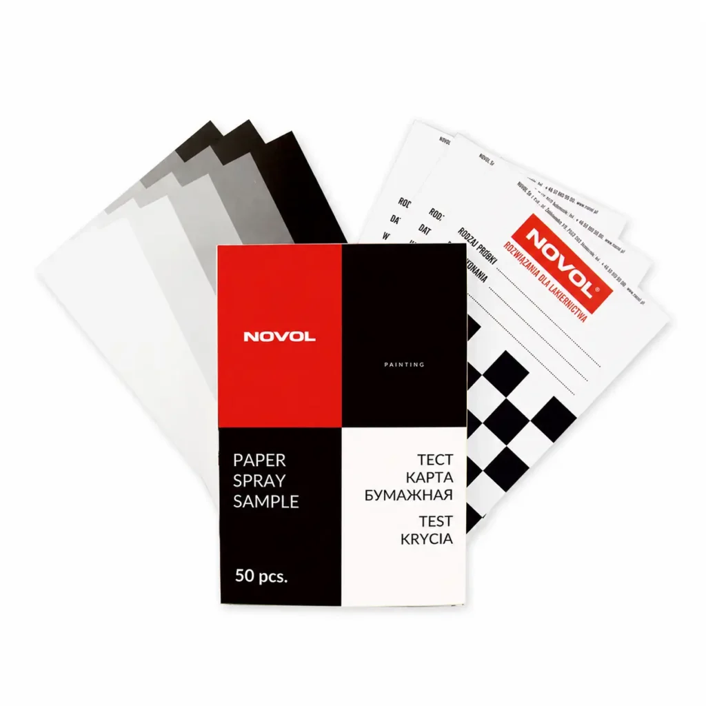 Хартиени тест карти за боя NOVOL – 50 бр.